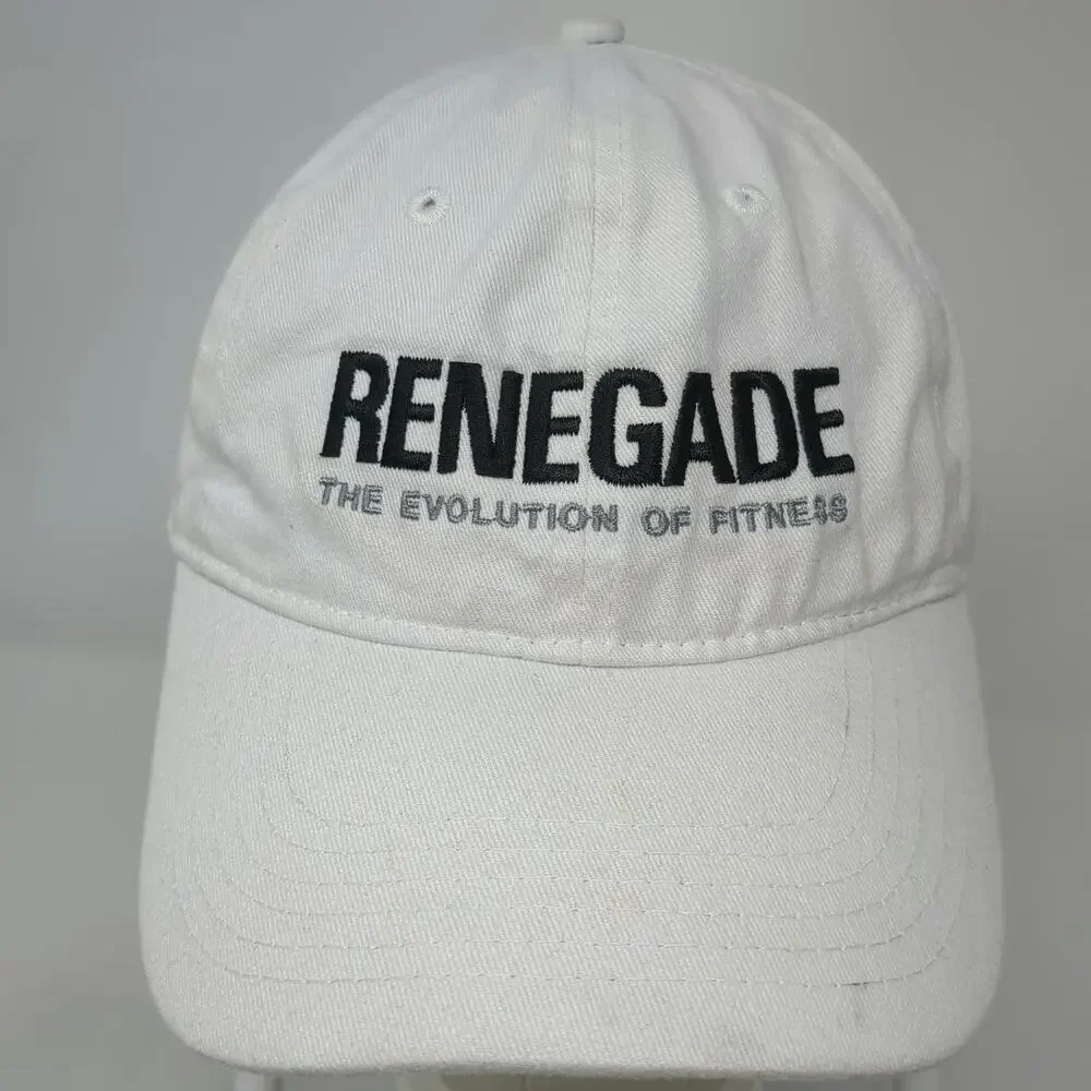 Port & Company Renegade Evolution of Fitness White Baseball Cap One Size Cotton